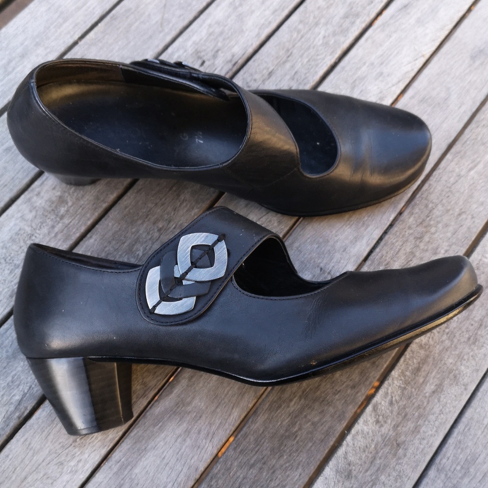 Gabor leather Mary Janes - 2" heel